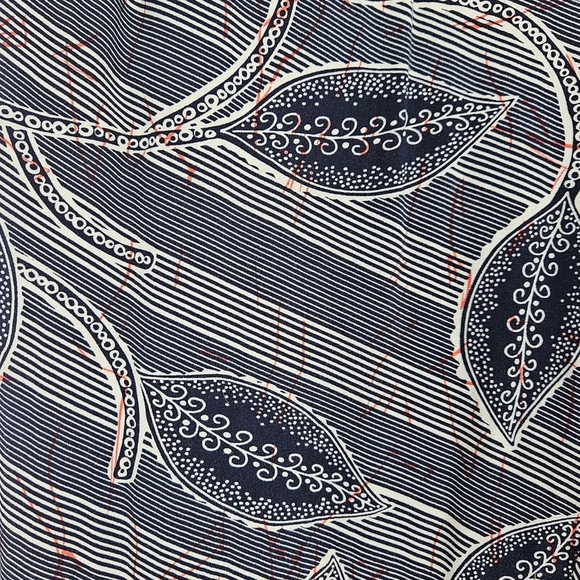 HEI HEI Lourinha Jogger Pants Navy Leaf High Rise Pull On Stretch Waist Medium - Picture 3 of 8